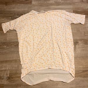 Yellow heart Lularoe women’s small shirt
